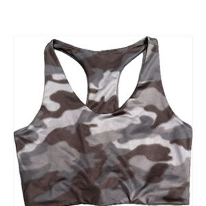 Zella Gray Camouflage Sports Bra